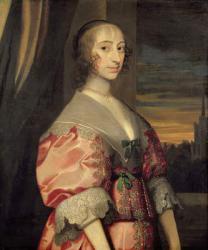 Lady Hoghton, wife of the lst Baronet, 17th century | Obraz na stenu