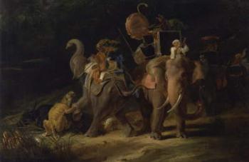 Tiger Hunting in the East Indies, 1798 (oil on canvas) | Obraz na stenu