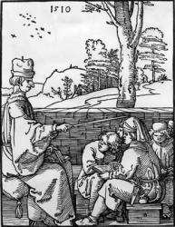 The School lesson, 1510 (engraving) | Obraz na stenu