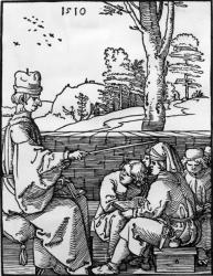 The School lesson, 1510 (engraving) | Obraz na stenu