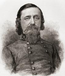 George Edward Pickett, 1825 1875. Career United States Army officer, major general in the Confederate States Army during the American Civil War. From The Century Magazine, published 1887. | Obraz na stenu