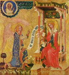 Annunciation, c.1350 (tempera on wood) | Obraz na stenu