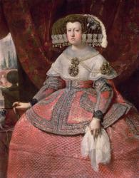 Queen Maria Anna of Spain in a red dress, 1655-60 (oil on canvas) | Obraz na stenu