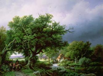 Landscape with a Mill | Obraz na stenu