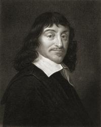 Rene Descartes (1596-1650) from 'The Gallery of Portraits', published 1833 (engraving) | Obraz na stenu