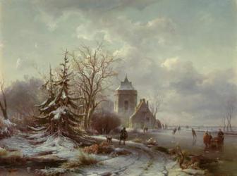 Winter Scene, 19th century | Obraz na stenu