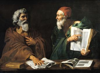 The Philosophers (oil on canvas) | Obraz na stenu