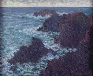 The Rocks at Belle-Ile, the Wild Coast, 1886 (oil on canvas) | Obraz na stenu