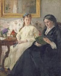 Portrait of the Artist's Mother and Sister, 1869-70 (oil on canvas) | Obraz na stenu