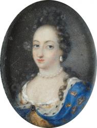 Miniature of Queen Ulrika Eleonora the Elder of Sweden, c.1680 (gouache on parchment) | Obraz na stenu