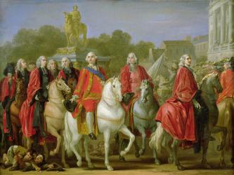Inauguration of the Place Louis XV, 20th June 1763 (oil on canvas) | Obraz na stenu