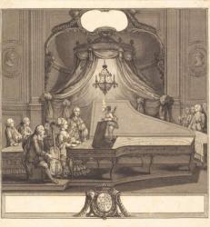 Le concert mecanique, engraving by Joseph de Longueil, 1769 (etching and engraving) | Obraz na stenu