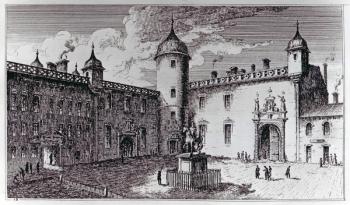 The Parliament Close (engraving) | Obraz na stenu