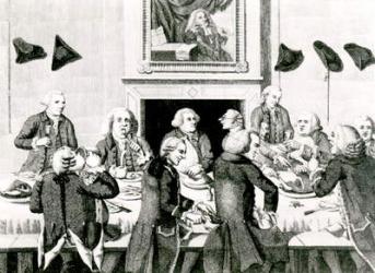 Tasting, 1780 (engraving) (b/w photo) | Obraz na stenu