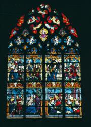 Nativity: French, 15th century (stained glass) | Obraz na stenu