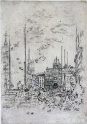 The Piazzetta, 1879-80 (etching) | Obraz na stenu