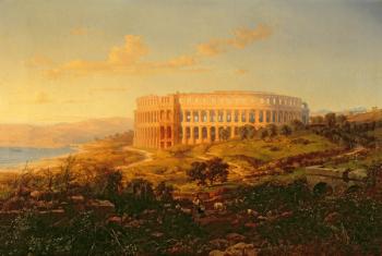 The Arena in Pola (oil on canvas) | Obraz na stenu