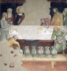 The Marriage at Cana, from a series of Scenes of the New Testament (fresco) | Obraz na stenu