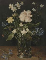 Still Life with Flowers in a Glass, 1630 (oil on copper) | Obraz na stenu