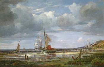 The Elbe at Blankenesee, 1844 (oil on canvas) | Obraz na stenu