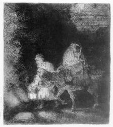 The Flight into Egypt, 1651 (etching) | Obraz na stenu