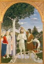 Baptism of Christ (& 2 details) 1450s (tempera on panel) | Obraz na stenu