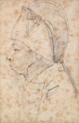 Francois Hanriot (1761-94) (pencil on paper) | Obraz na stenu