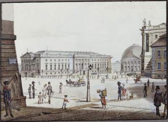 The Opernplatz, Berlin (pen & ink and w/c on paper) | Obraz na stenu