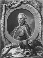 Portrait of Prince Henry of Prussia (1726-1802), 1779 (engraving) (b/w photo) | Obraz na stenu
