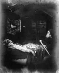 The Death of Elaine, illustration from 'The Idylls of the King' by Alfred, Lord Tennyson, 1875 (albumen print) | Obraz na stenu