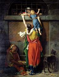 Boethius (480-524) Bidding Farewell to his Family (oil on canvas) | Obraz na stenu