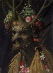 Four Seasons in the One Head, c.1590 (oil on panel) | Obraz na stenu