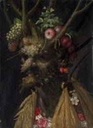 Four Seasons in the One Head, c.1590 (oil on panel) | Obraz na stenu