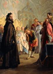 The Disgraced Boyar and a Jester, 1891 (oil on canvas) | Obraz na stenu