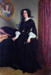 Portrait of Marie Deveria, 1856 (oil on canvas) | Obraz na stenu
