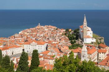 View of Piran, Slovenia (photo) | Obraz na stenu