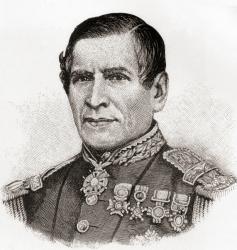 Juan Nepomuceno Almonte, 1803  1869. 19th-century Mexican official, soldier and diplomat. From The Century Magazine, published 1887. | Obraz na stenu