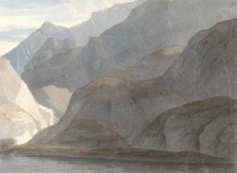 On the Lake Como, 1781 (w/c with pen & brown ink on paper) | Obraz na stenu