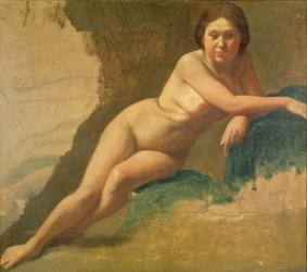 Nude Study, c.1858-60 (oil on canvas) | Obraz na stenu