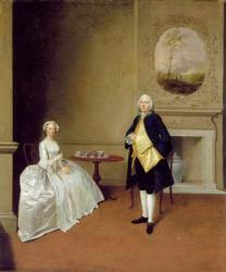 Mr and Mrs Hill, c.1750-51 (oil on canvas) | Obraz na stenu