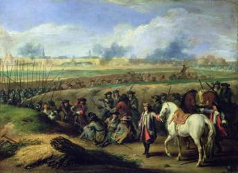 Louis XIV (1638-1715) at the Siege of Tournai, 21st June 1667 (oil on canvas) | Obraz na stenu