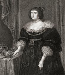 Elizabeth, Queen of Bohemia (1596-1662), from 'Lodge's British Portraits', 1823 (engraving) | Obraz na stenu