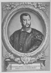 Cosimo I de'Medici, Grand Duke of Tuscany (engraving) | Obraz na stenu