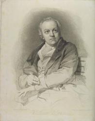 Portrait of William Blake, frontispiece from 'The Grave, A Poem' by William Blake (1757-1827) engraved by Luigi Schiavonetti (1765-1810) 1808 (etching) | Obraz na stenu