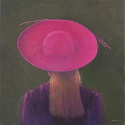Pink Hat, 2014 (oil on canvas) | Obraz na stenu