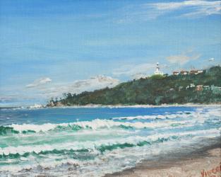 Byron Bay, Australia, 1998, (Acrylic on canvas board) | Obraz na stenu