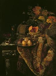 Fruit Still Life (oil on canvas) | Obraz na stenu