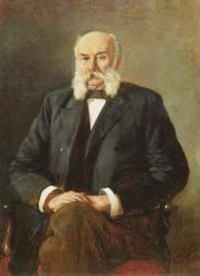 Portrait of Ivan Gontcharov, 1888 (oil on canvas) | Obraz na stenu
