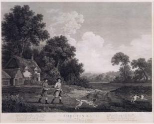 Shooting, plate 2, engraved by William Woollett (1735-85) 1770 (fifth state engraving and etching) | Obraz na stenu
