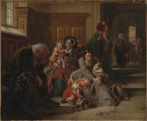 Waiting for the Verdict, 1859 (oil on canvas) | Obraz na stenu